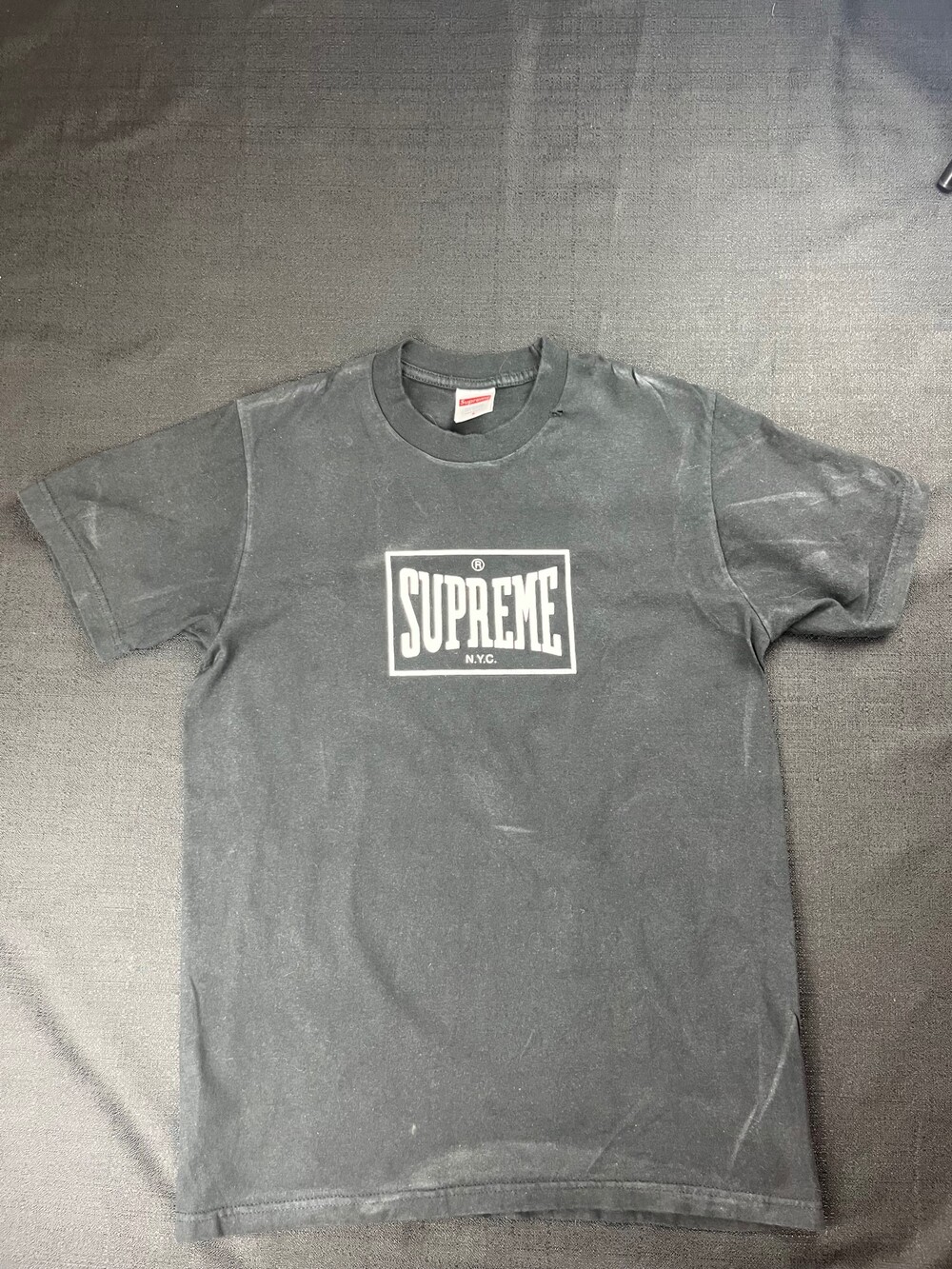 Supreme Vintage Small Black Cotton Box Logo T-Shirt